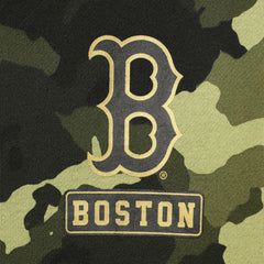 Boston Red Sox Women's 2022 MLB Armed Forces Day Camo Full-Zip Hoodie Green