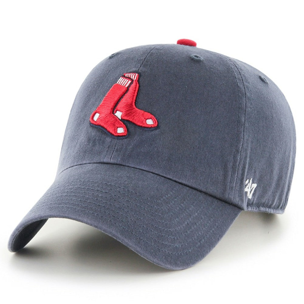 Boston Red Sox Youth Clean Up Team Logo Adjustable Hat Navy