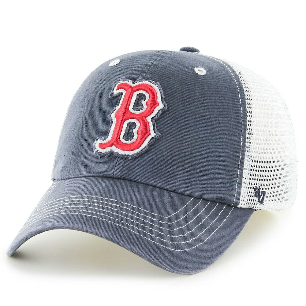 Boston Red Sox Blue Mountain Trucker Flex Hat Navy
