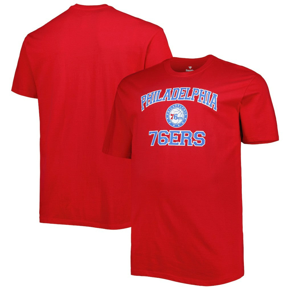 Philadelphia 76ers Big & Tall Heart & Soul T-Shirt - Red on sale