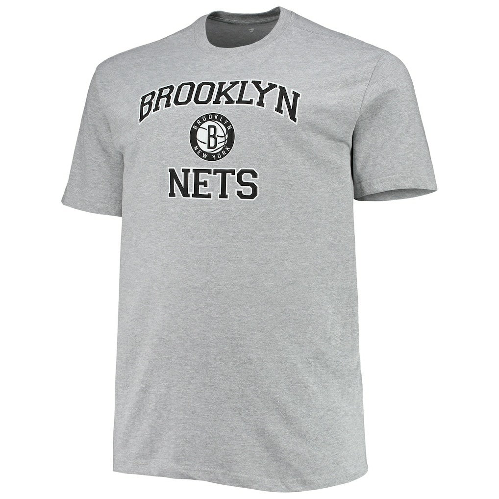 Brooklyn Nets Big & Tall Heart & Soul T-Shirt - Heathered Gray outlet