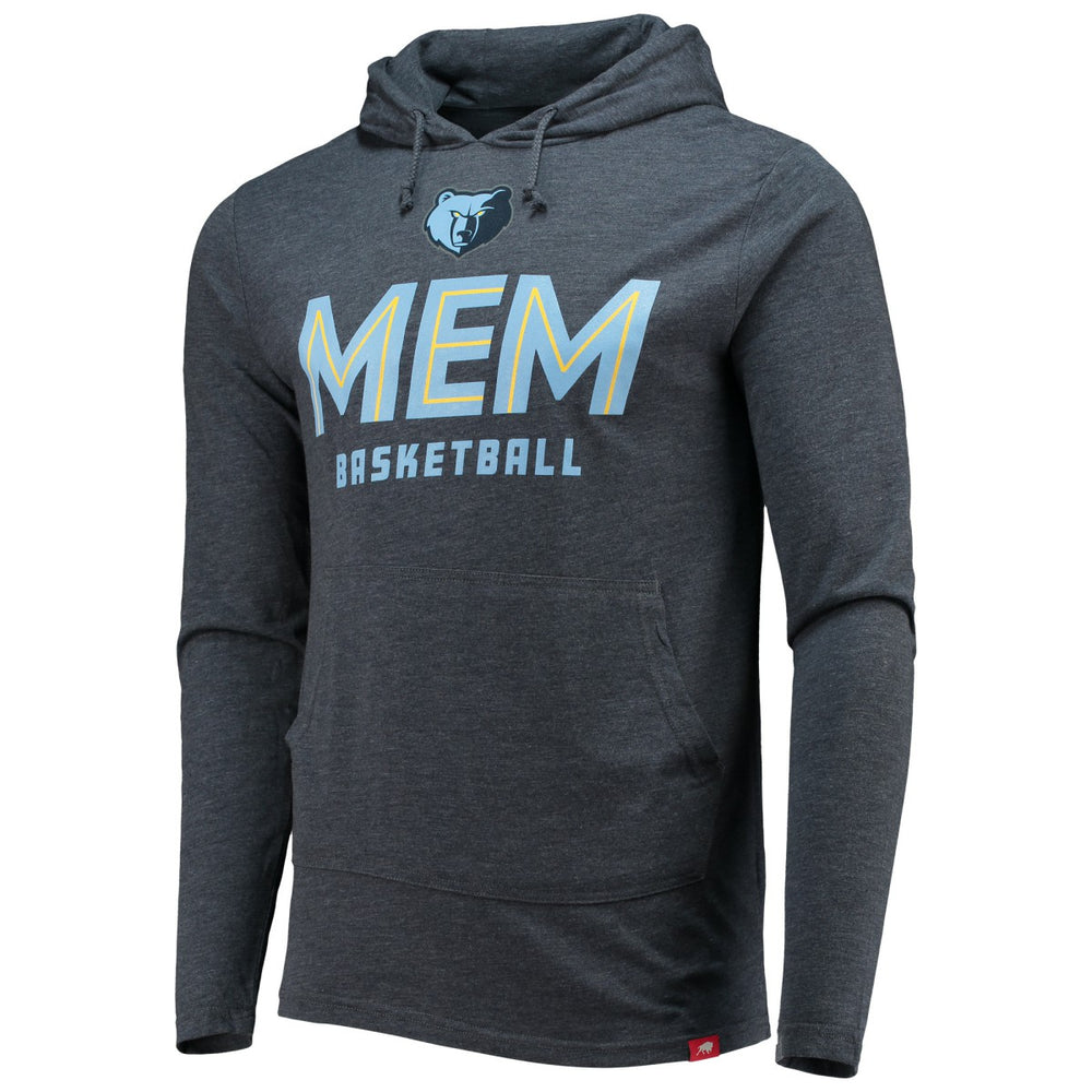 Memphis Grizzlies Sportiqe Practice Shoot Around Rowan Tri-Blend Pullover Hoodie - Heathered Navy shop