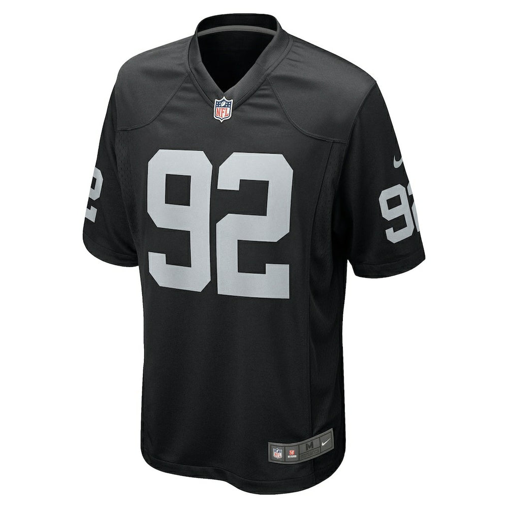 Richard Seymour Las Vegas Raiders Retired Player Game Jersey - Black for sale