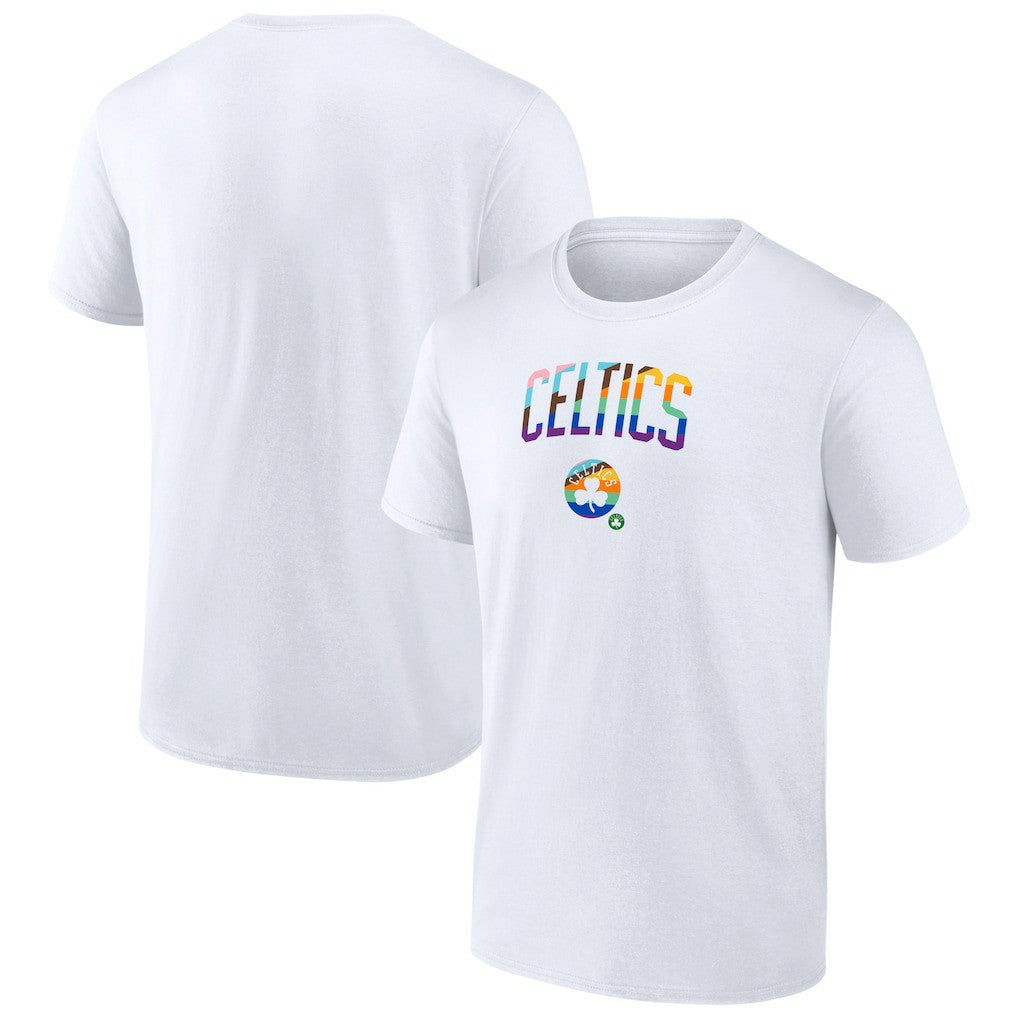 Boston Celtics Pride T-Shirt - White for sale