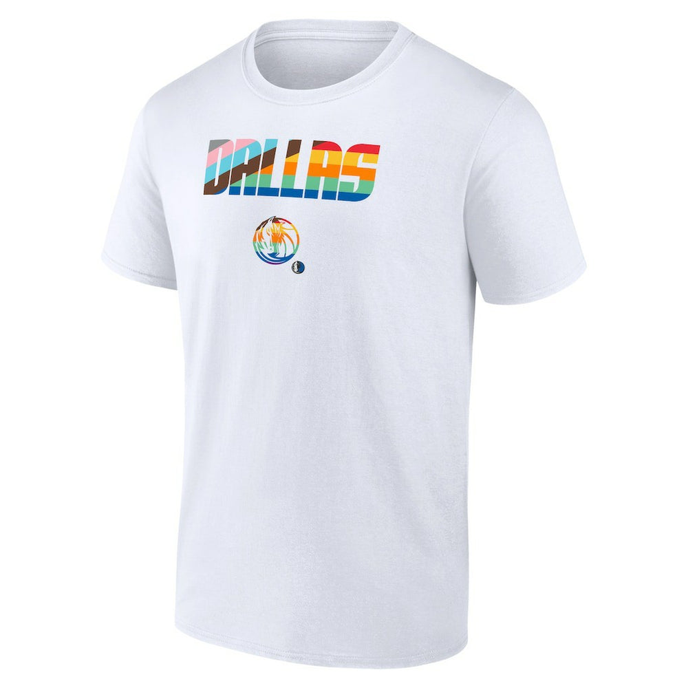 Dallas Mavericks Pride T-Shirt sale - White on sale