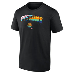 Detroit Pistons Pride T-Shirt sale - Black discount