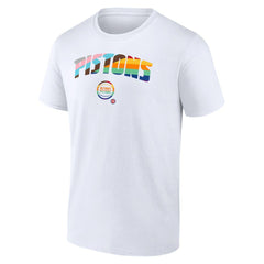 Detroit Pistons Pride T-Shirt sale - White cheap