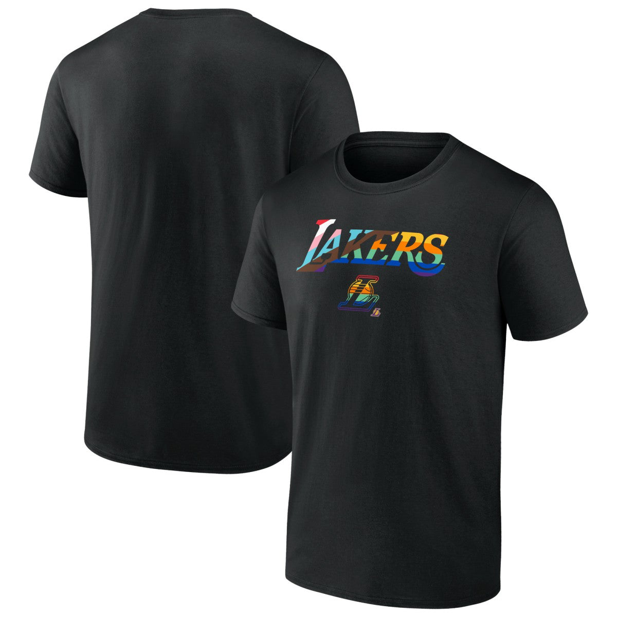 Los Angeles Lakers Logo Pride T-Shirt - Black on sale