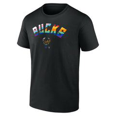 Milwaukee Bucks Pride T-Shirt - Black for sale