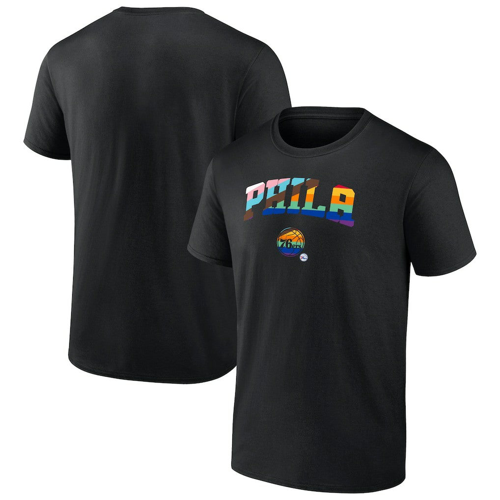 Philadelphia 76ers Pride T-Shirt - Black on sale