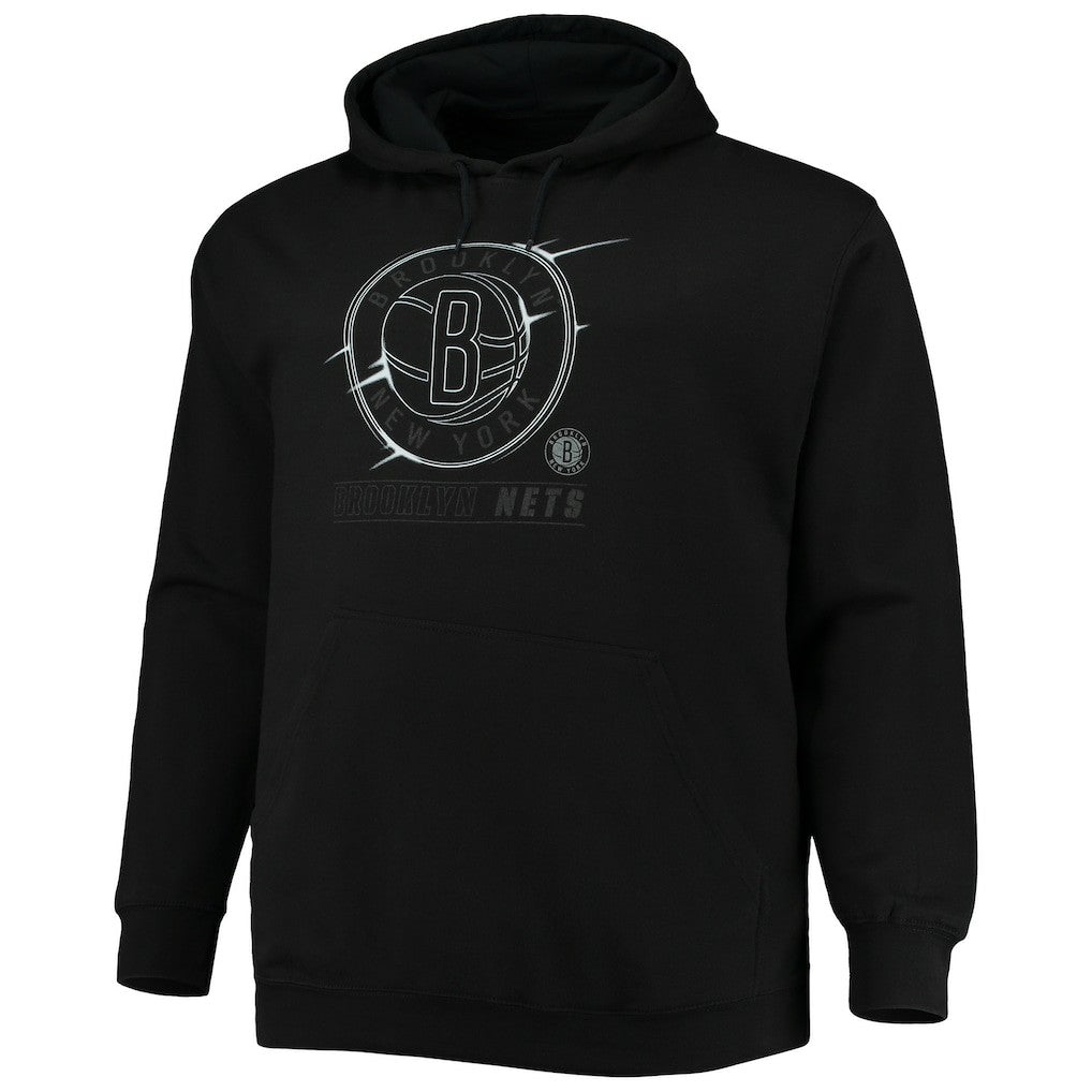 Brooklyn Nets Big & Tall Pop Pullover Hoodie - Black discount