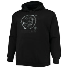 Brooklyn Nets Big & Tall Pop Pullover Hoodie - Black discount