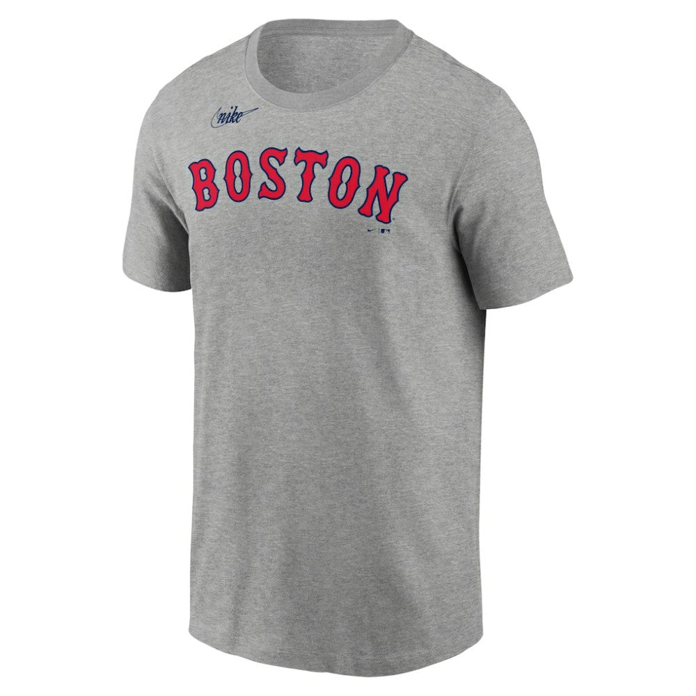 David Ortiz Boston Red Sox Name & Number T-Shirt Heather Gray