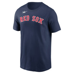 David Ortiz Boston Red Sox Name & Number Wordmark T-Shirt Navy