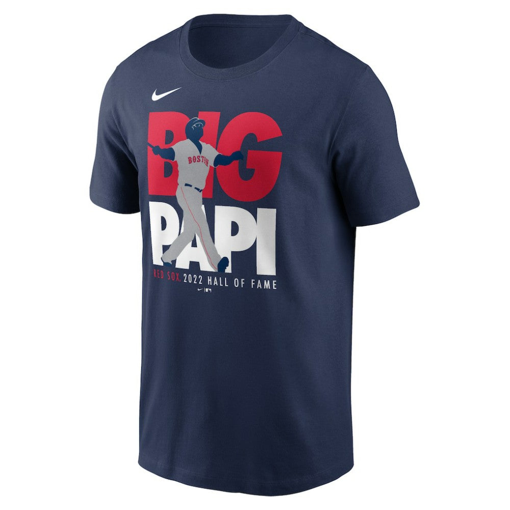David Ortiz Boston Red Sox 2022 Hall of Fame Essential T-Shirt Navy
