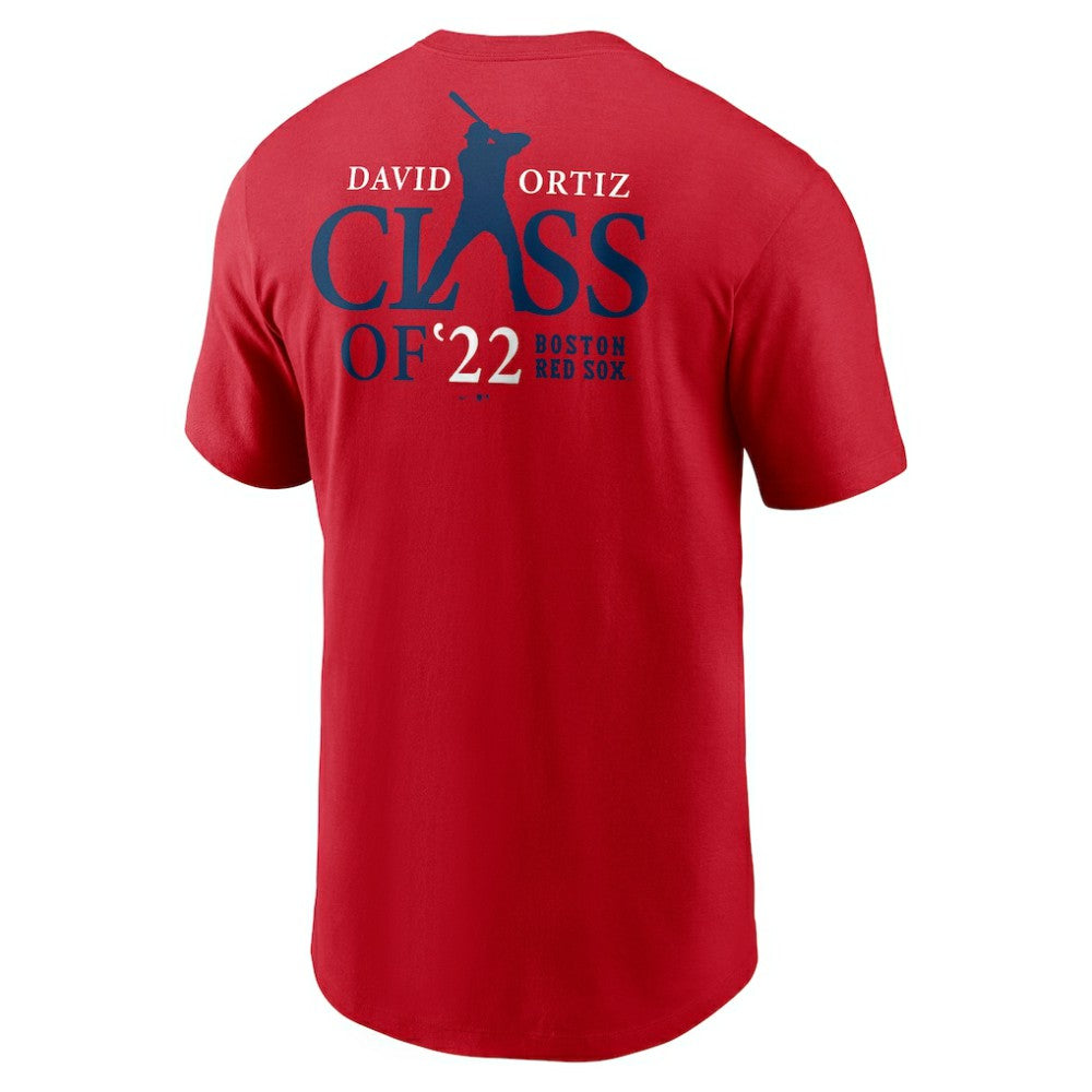 David Ortiz Boston Red Sox 2022 Hall of Fame Essential T-Shirt Red