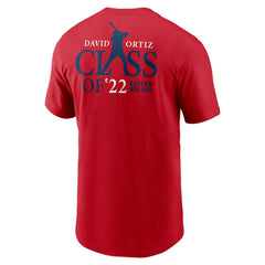 David Ortiz Boston Red Sox 2022 Hall of Fame Essential T-Shirt Red