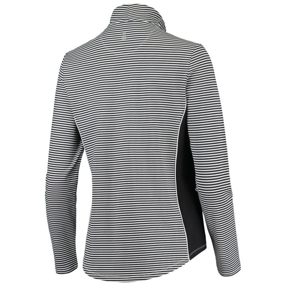 St. Louis Cardinals Tommy Bahama Women's Aubrey Stripe Block IslandZone Half-Zip Jacket Black