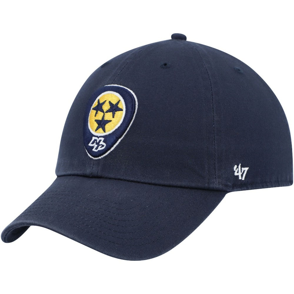 Nashville Predators '47 Logo Clean Up Adjustable Hat - Navy Hats