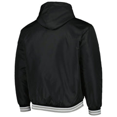 Chicago White Sox JH Design Reversible Fleece Full-Snap Hoodie Jacket Black