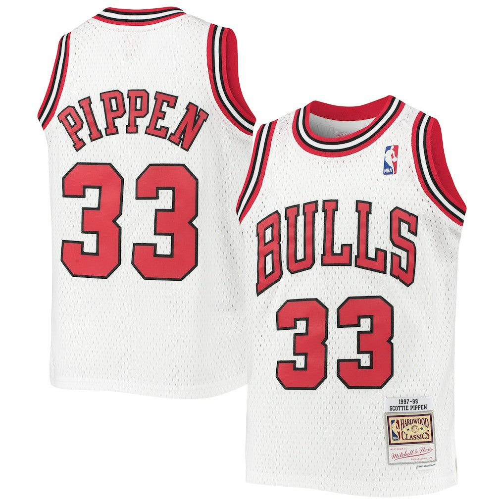 Scottie Pippen Chicago Bulls Youth 1997/98 Hardwood Classics Swingman Jersey sale - White outlet