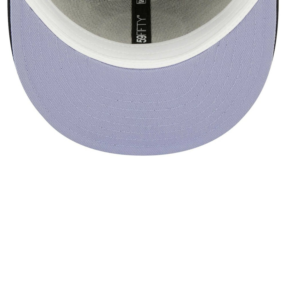 Chicago White Sox 50th Anniversary 1983 MLB All-Star Game Lavender Undervisor 59FIFTY Fitted Hat Navy
