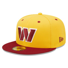 Washington Commanders New Era Flipside 2Tone 59FIFTY Fitted Hat - Gold/Burgundy on sale