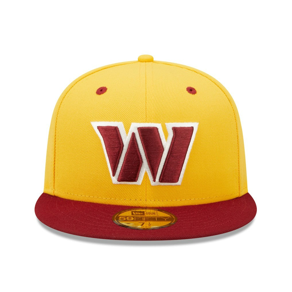 Washington Commanders New Era Flipside 2Tone 59FIFTY Fitted Hat - Gold/Burgundy on sale
