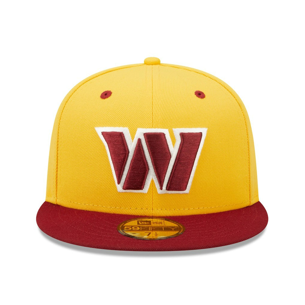 Washington Commanders New Era Flipside 2Tone 59FIFTY Fitted Hat - Gold/Burgundy on sale