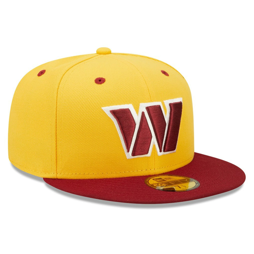 Washington Commanders New Era Flipside 2Tone 59FIFTY Fitted Hat - Gold/Burgundy on sale