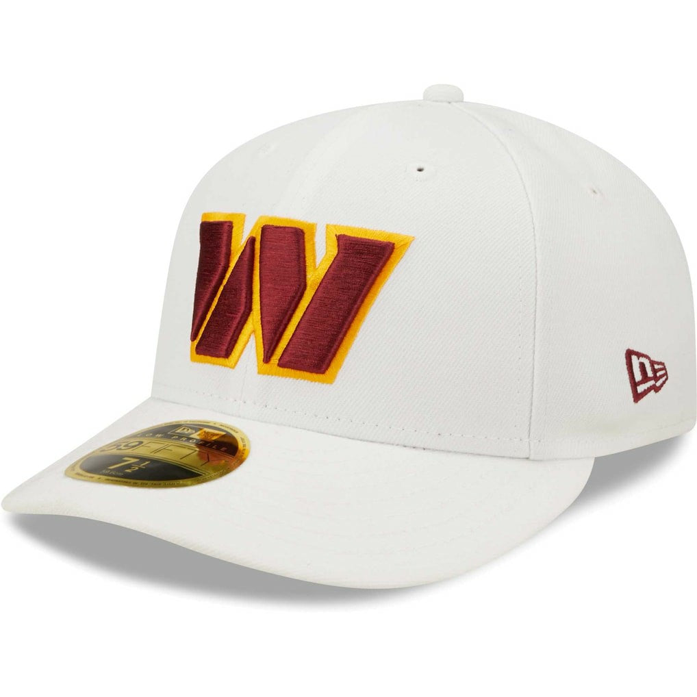 Washington Commanders New Era Omaha Low Profile 59FIFTY Fitted Hat - White discount