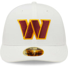 Washington Commanders New Era Omaha Low Profile 59FIFTY Fitted Hat - White discount