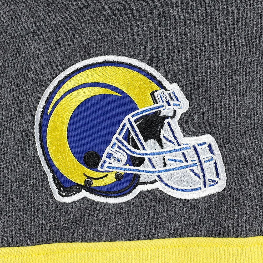Los Angeles Rams Starter Extreme Pullover Hoodie - Heather Charcoal/Royal discount