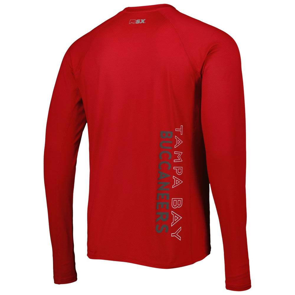 Tampa Bay Buccaneers MSX by Michael Strahan Interval Long Sleeve Raglan T-Shirt - Red cheap
