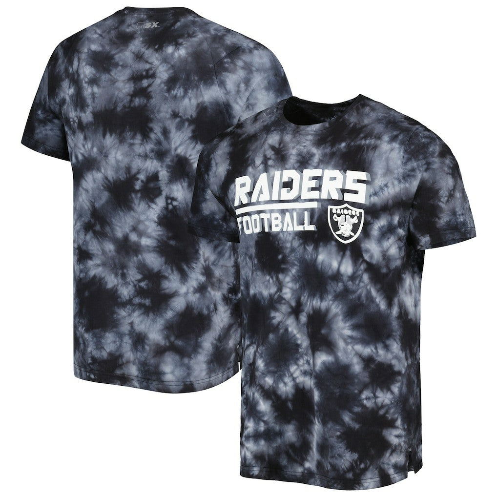 Las Vegas Raiders MSX by Michael Strahan Recovery Tie-Dye T-Shirt - Black cheap