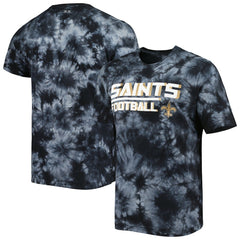 New Orleans Saints MSX by Michael Strahan Recovery Tie-Dye T-Shirt - Black on sale