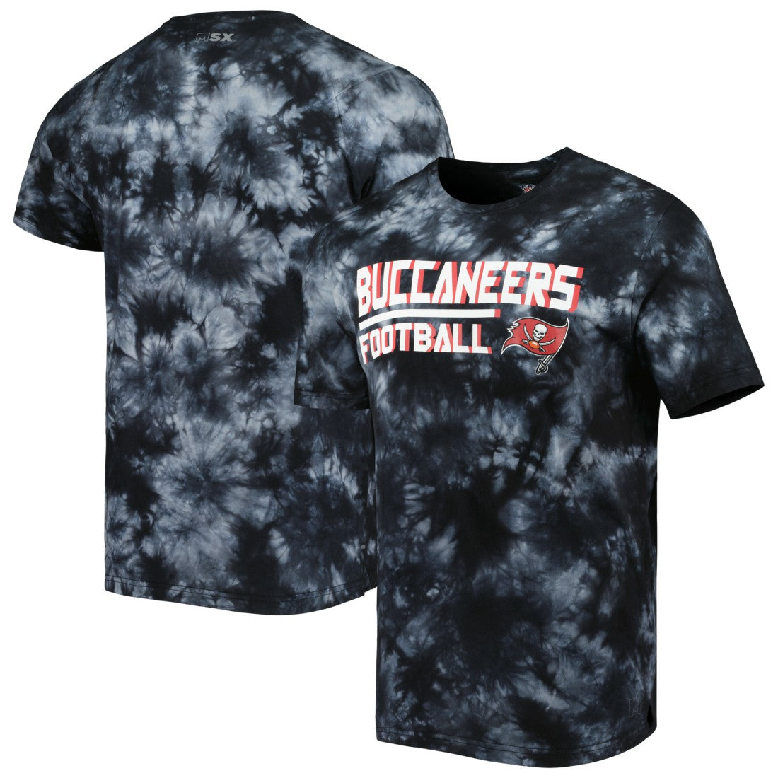 Tampa Bay Buccaneers MSX by Michael Strahan Recovery Tie-Dye T-Shirt - Black discount