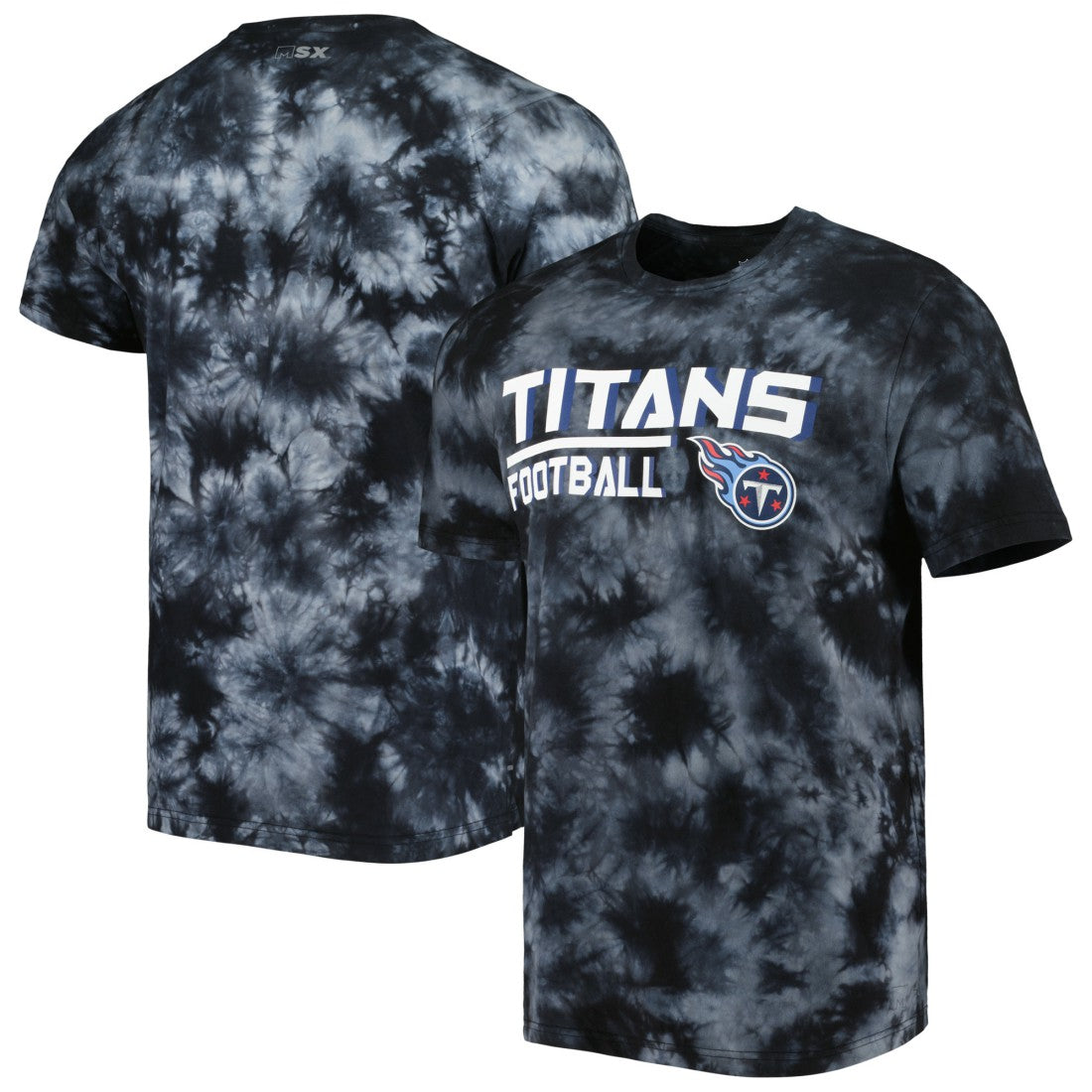 Tennessee Titans MSX by Michael Strahan Recovery Tie-Dye T-Shirt - Black online