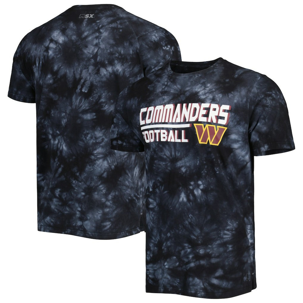 Washington Commanders MSX by Michael Strahan Recovery Tie-Dye T-Shirt - Black on sale