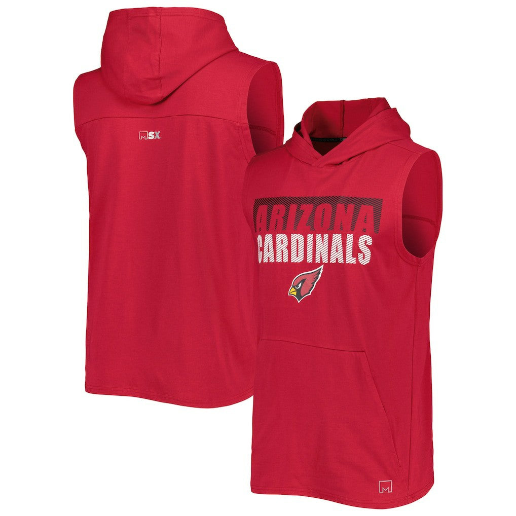 Arizona Cardinals MSX by Michael Strahan Relay Sleeveless Pullover Hoodie - Cardinal cheap