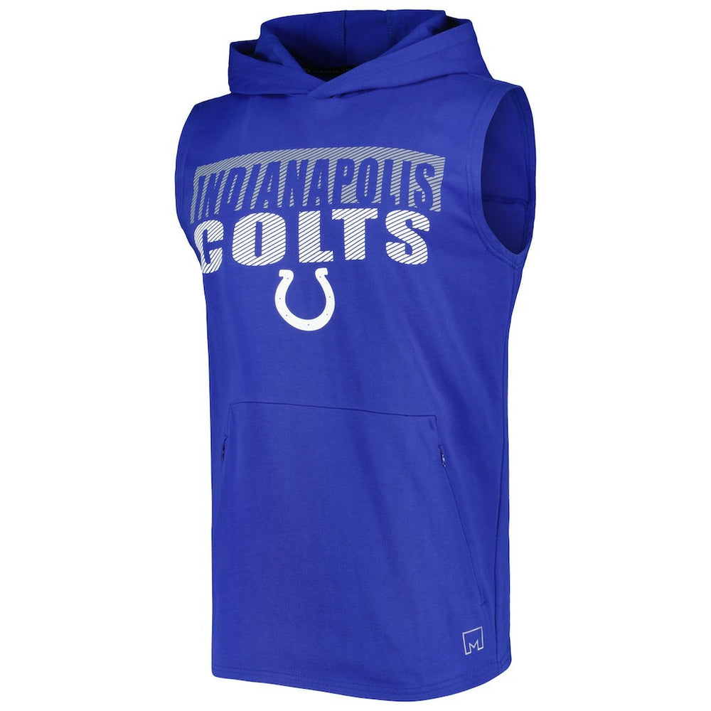 Indianapolis Colts MSX by Michael Strahan Relay Sleeveless Pullover Hoodie - Royal cheap