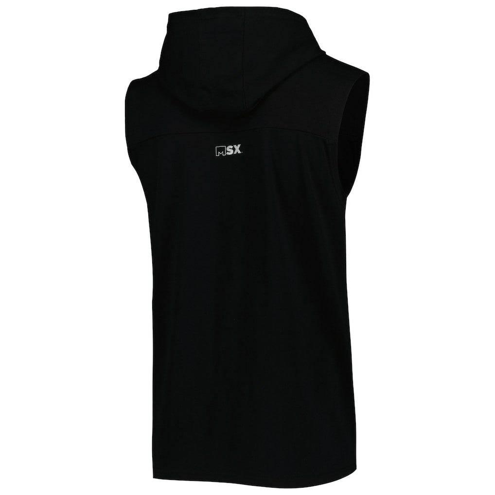 New Orleans Saints MSX by Michael Strahan Relay Sleeveless Pullover Hoodie - Black sale