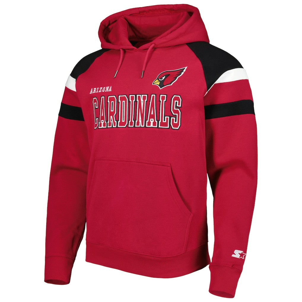 Arizona Cardinals Starter Draft Fleece Raglan Pullover Hoodie - Cardinal for sale