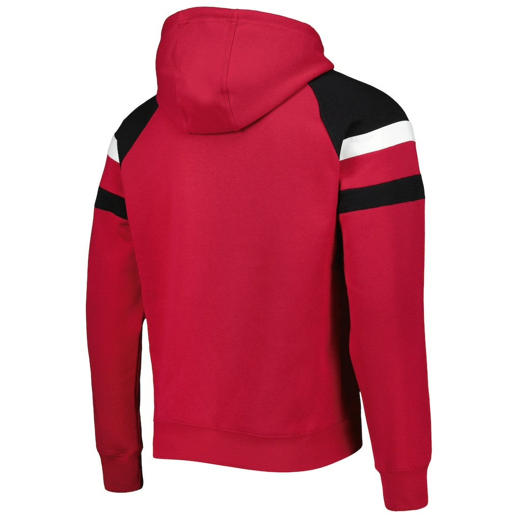 Arizona Cardinals Starter Draft Fleece Raglan Pullover Hoodie - Cardinal for sale