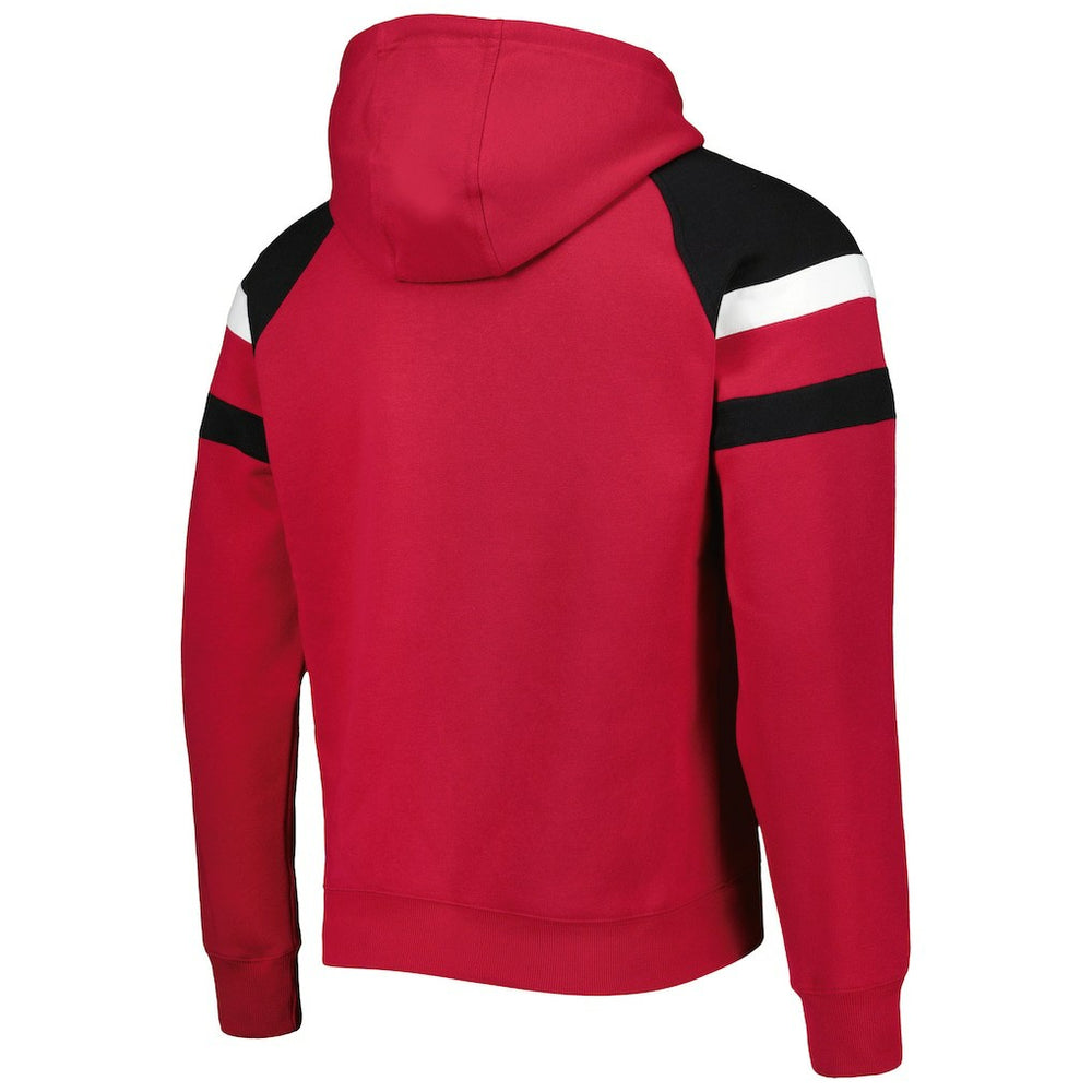 Arizona Cardinals Starter Draft Fleece Raglan Pullover Hoodie - Cardinal for sale
