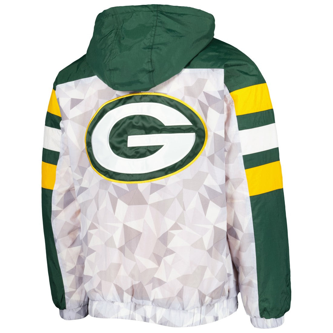 Green Bay Packers Starter Thursday Night Gridiron Raglan Half-Zip Hooded Jacket - White/Green online
