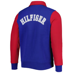 New York Giants Tommy Hilfiger Aiden Quarter-Zip Sweatshirt - Royal/Red online