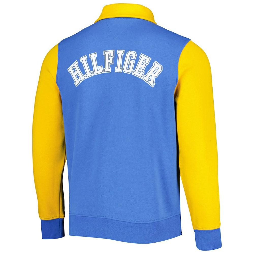Los Angeles Chargers Tommy Hilfiger Aiden Quarter-Zip Sweatshirt - Powder Blue/Gold outlet