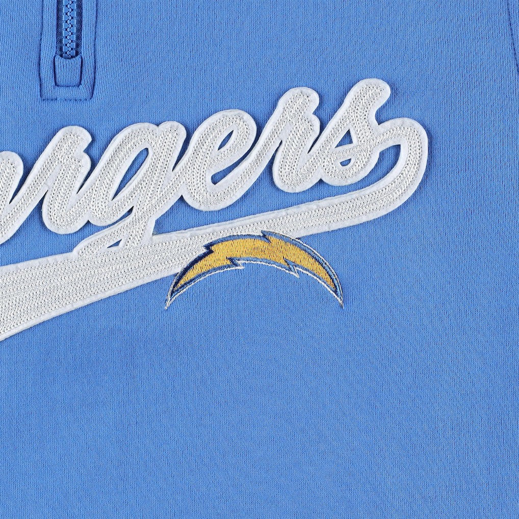 Los Angeles Chargers Tommy Hilfiger Aiden Quarter-Zip Sweatshirt - Powder Blue/Gold outlet