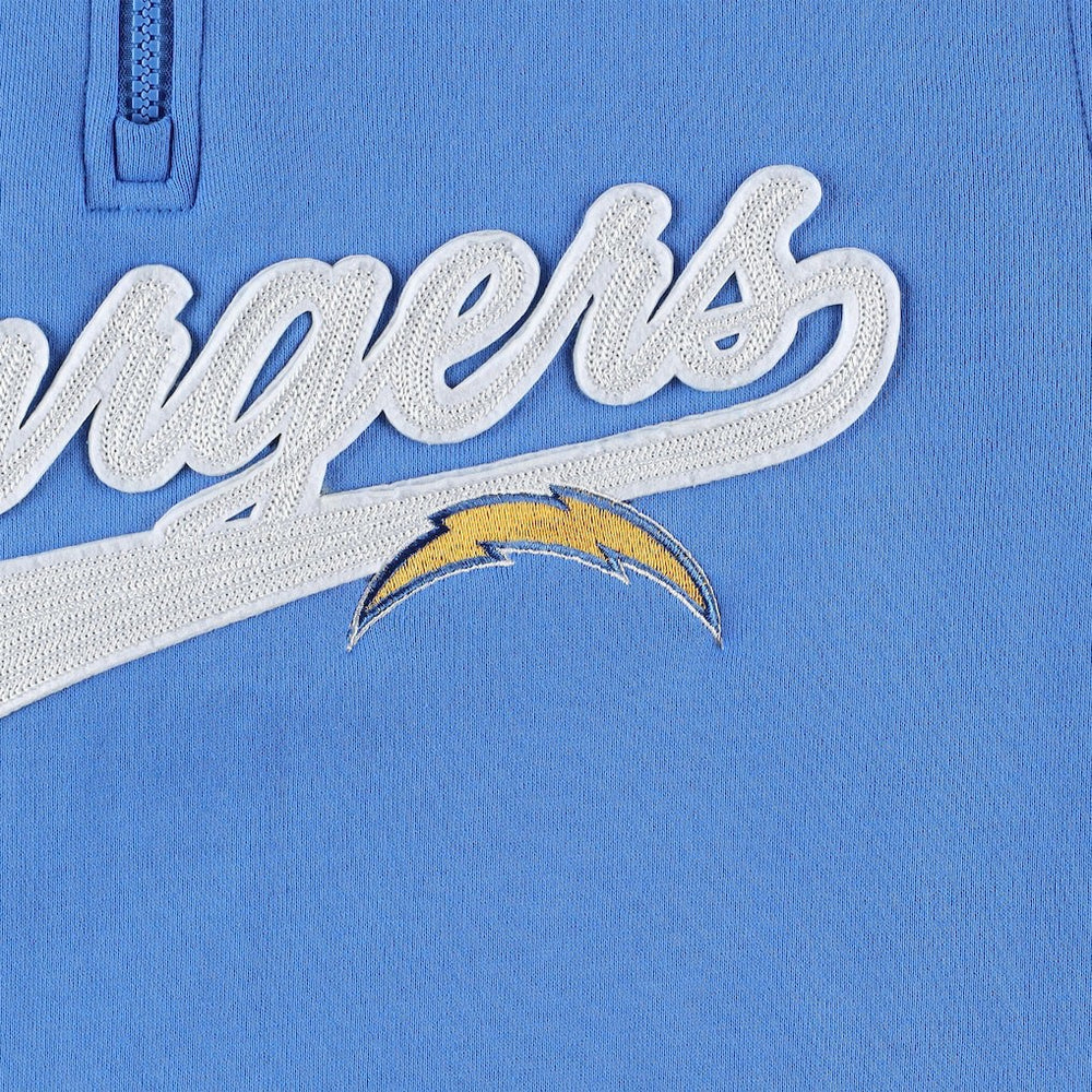 Los Angeles Chargers Tommy Hilfiger Aiden Quarter-Zip Sweatshirt - Powder Blue/Gold outlet